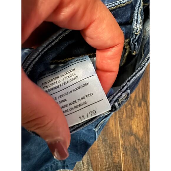 KanCan Jeans Size 11/29 High Rise Skinny Stretch Medium Wash Distressed - Picture 4 of 8